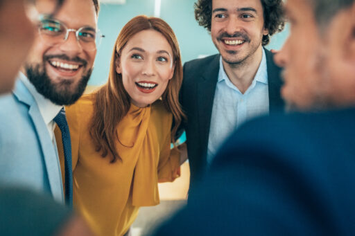 Cheerful Team In The Office